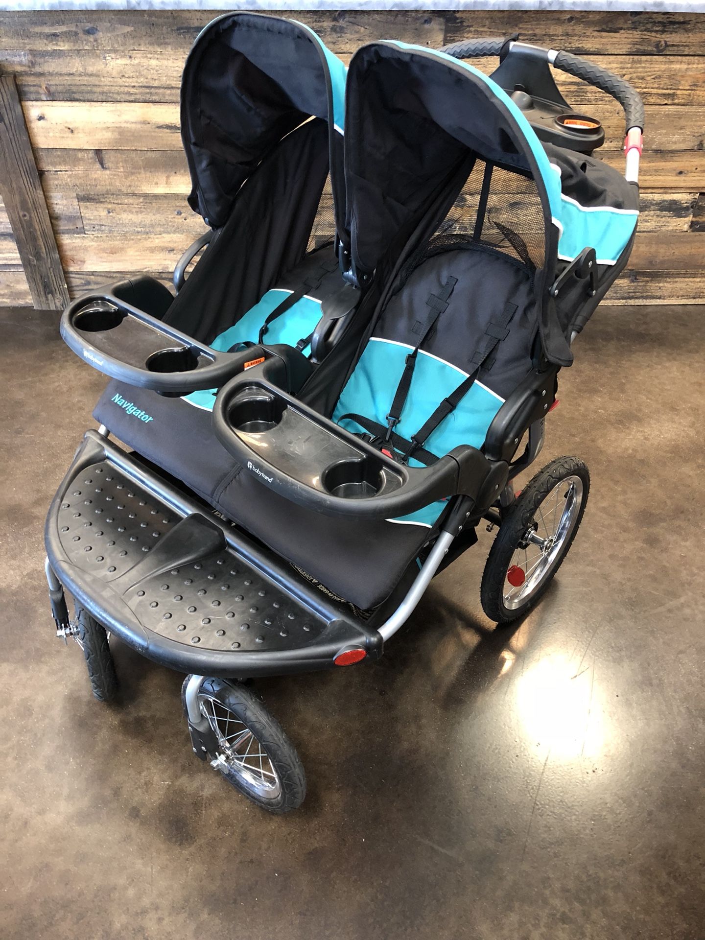 Baby Trend Navigator Double Jogging Stroller in Tropic for Sale in