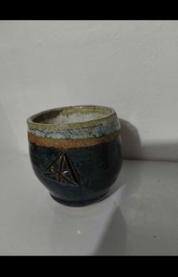 TEA STONEWARE CUPS - MUG SET OF 2/ 4"×3"  - M01
