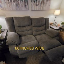 Fabric Recliner Loveseat 