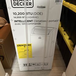 Black +Decker Portable AC 10,200-14,000 BTU