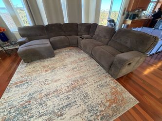 Large Sectional Sofa with Recliner and Chaise $325 obo
