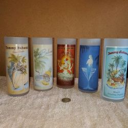 New Set Tommy Bahama Frosted Bar Glasses & Dozens more items posted here