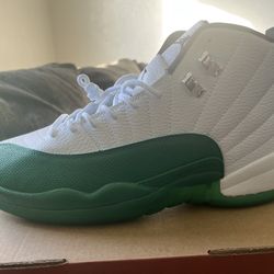 Air Jordan 12 Retro “Bucks” White And Green