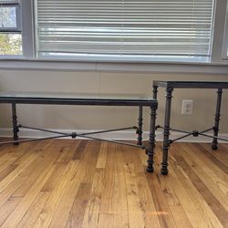 Glass Coffee Table & End Table (2-Piece Set)