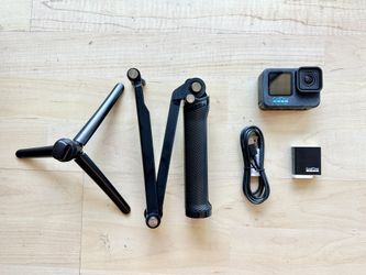 FIRM PRICE GoPro 12 HERO Black 5.3K UHD Waterproof Action Camera 3 way tripod