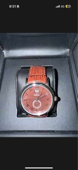 Mathey-Tissot City Silver Dial Brown Leather Men's Watch H4046AM