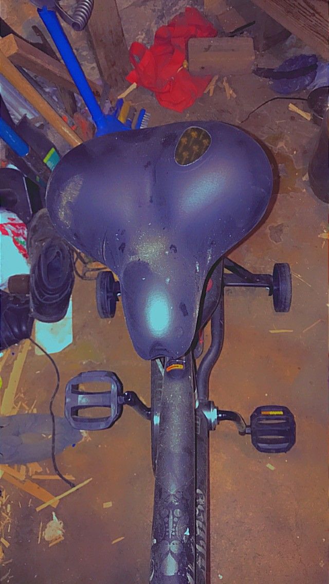 Black Bike With Designs