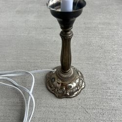 Vintage Godinger Silver Art Silverplate Candlestick Table Lamp Base 11”