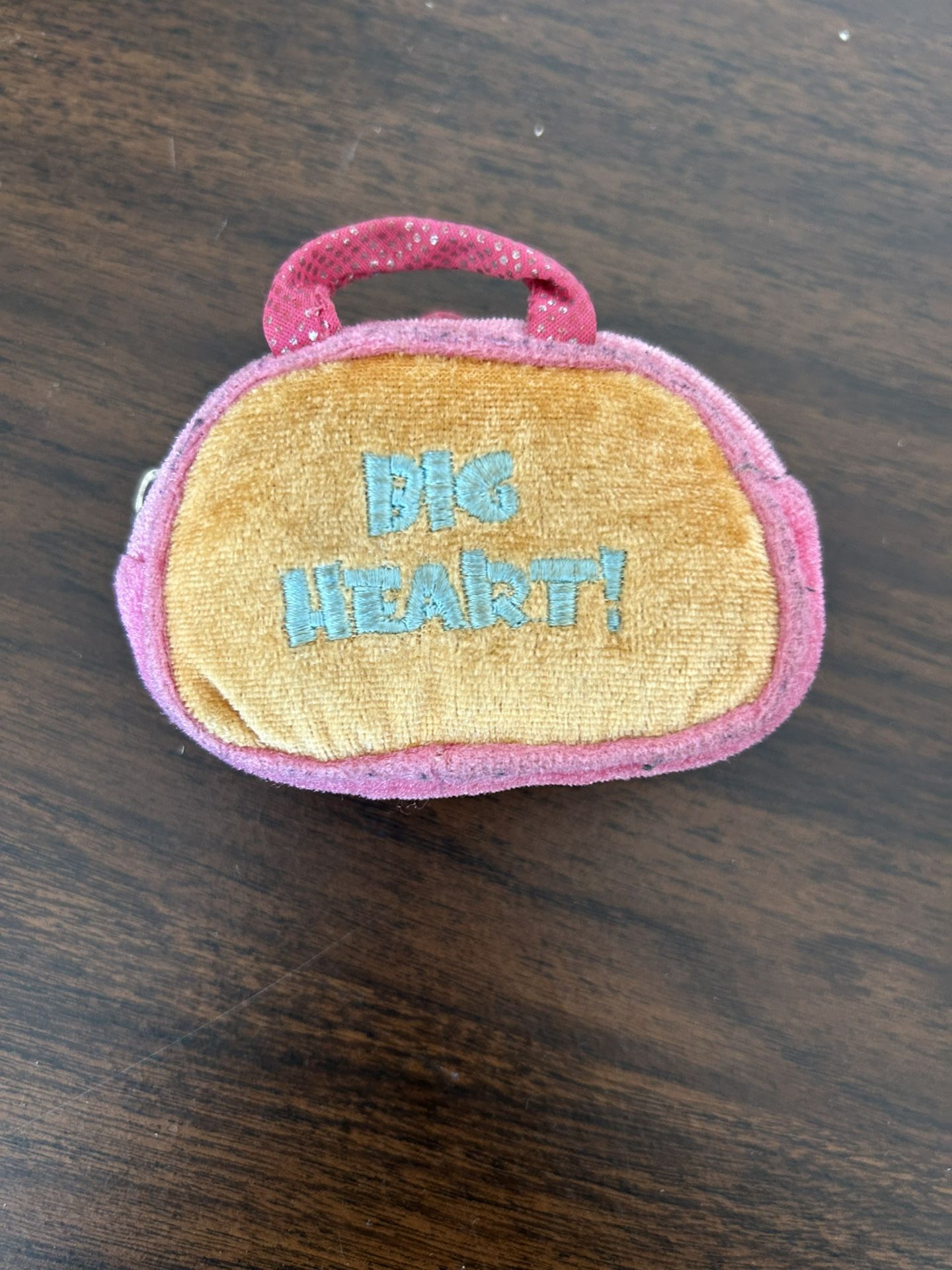 AURORA Big Heart, Mini Pink Coin Purse Gently Used
