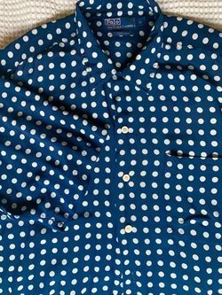 Men’s Ralph Lauren shirt 100% Silk. Size L/XL. MIAMI SHORES AREA PICK UP