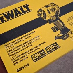 Brand New Dewalt 20v Brushless Impact Wrench Compact 1/2" Tool Only $130 FIRM ON PRICE 