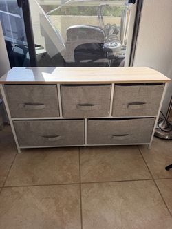 5-Drawer Fabric Storage Dresser $20