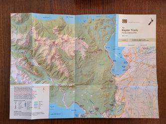 Trail Map: New Zealand, The Kepler Track