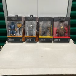 Star Wars/ Black Series/ Mandalorian/ Paz Vizsla/ Pirate Captain Brutus/ Jedi Master Klenacca/ Hasbro/ NOT FREE!! Read