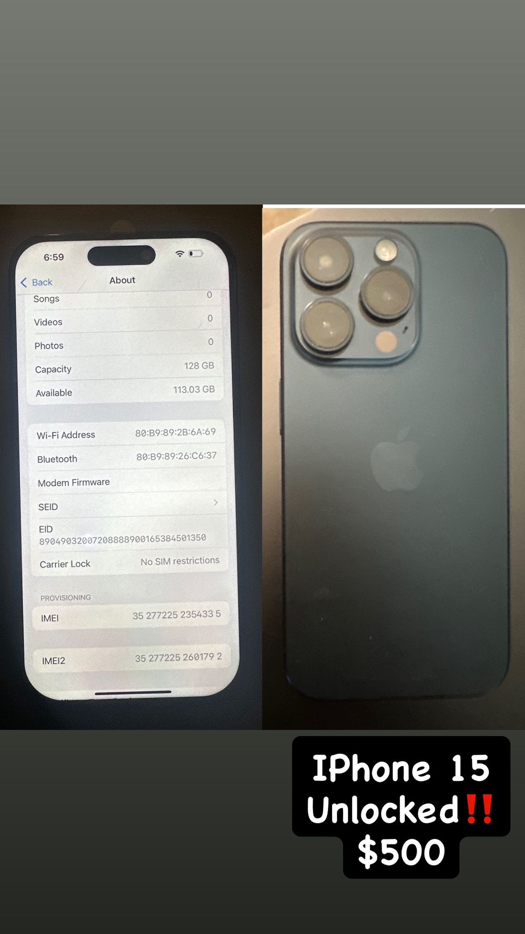 iPhone 15