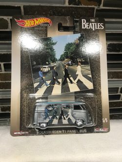 Hot wheel pop culter The Beatles Abbey Rd Volkswagen T1 Bus Abbey Rd shirt M $100 for 2