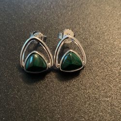 Malachite Earrings