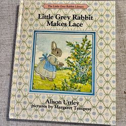 🐰Vintage children’s book Little Grey Rabbit Makes Lace by Alison Uttley (Easter!)