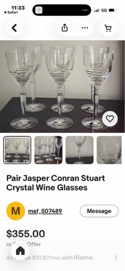 JASPER CONRAN WINE GLASSES