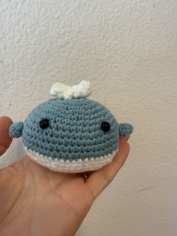 Handmade Crochet Whale Plushie | Cute