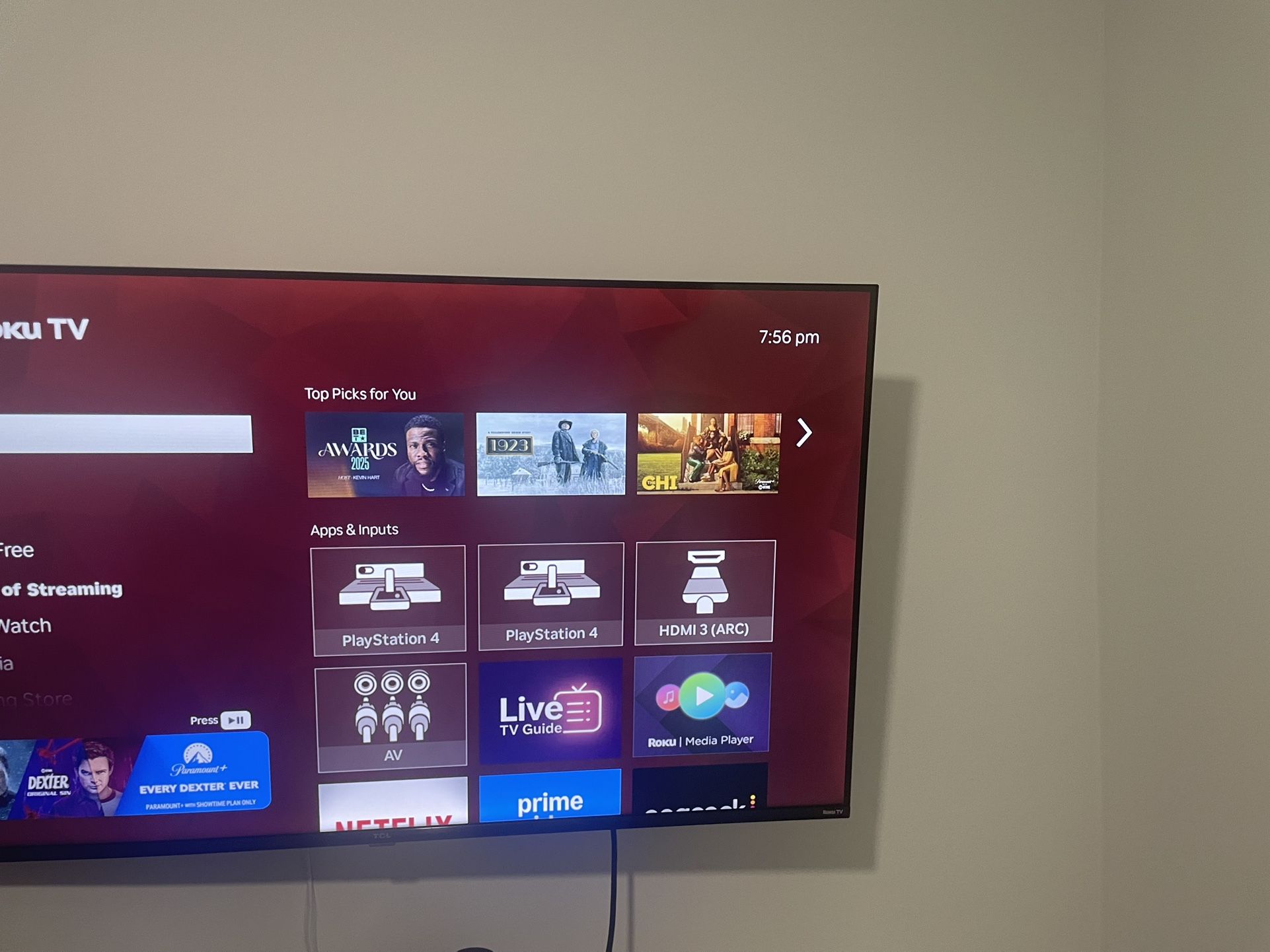 Roku 43 inch tv with wall mount