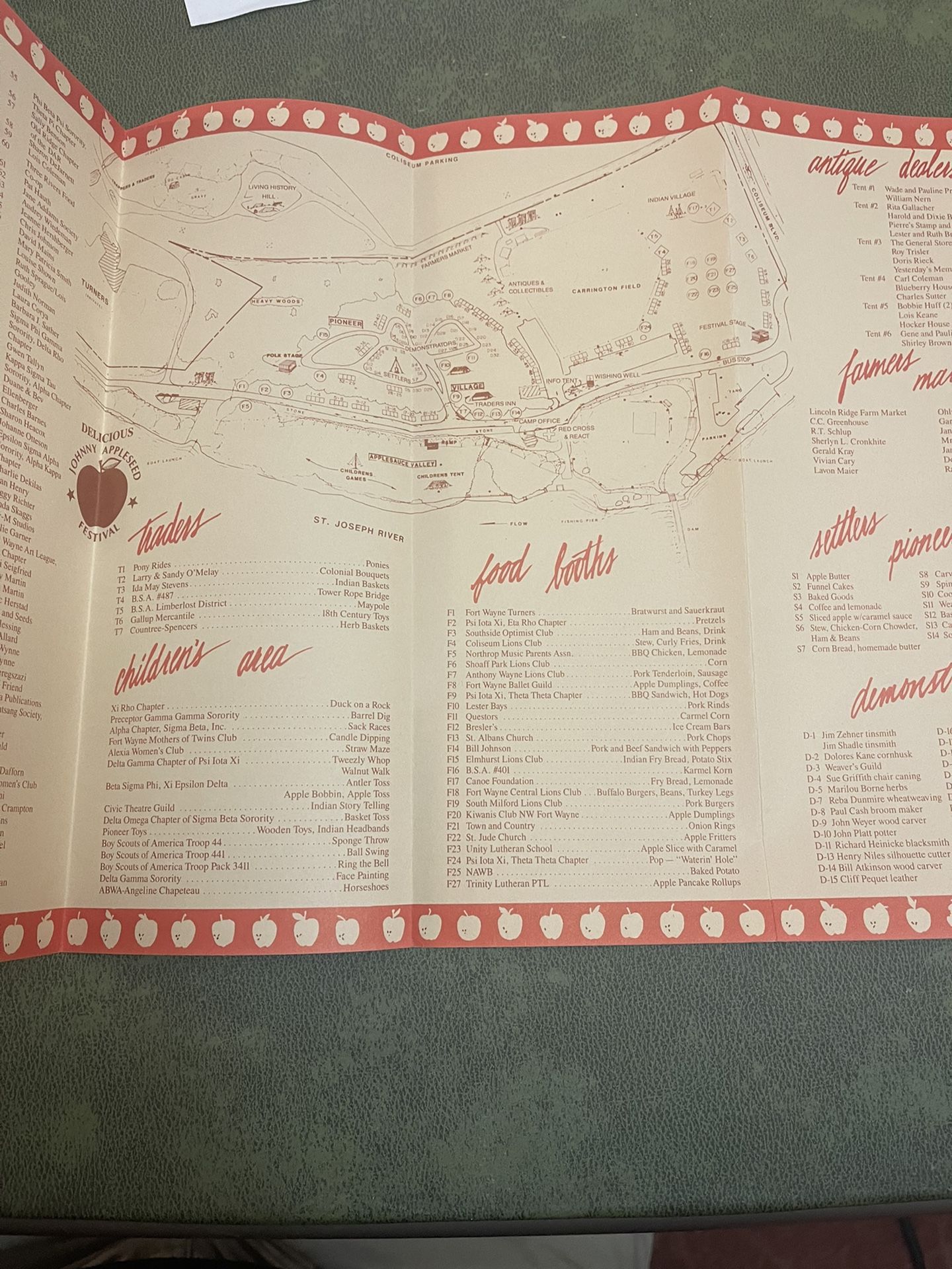 1990 Johnny Appleseed Fort Wayne IN Pamphlet