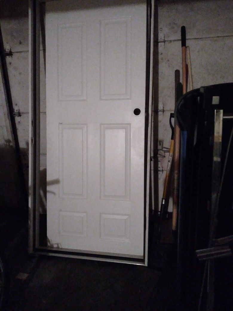 Heavy Door 80x36" It Can Be A Front Door Or Back Door To The Garage