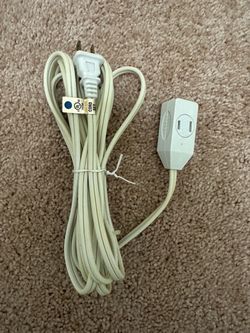 12-Foot Indoor Extension Cord with 3 Outlets – UL Listed