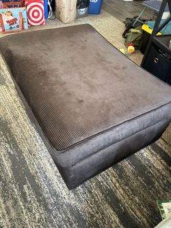 Brown ottoman