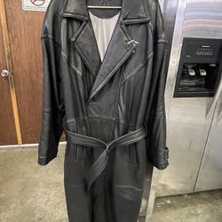 Men’s Zeidler & Zeidler Black Leather Coat