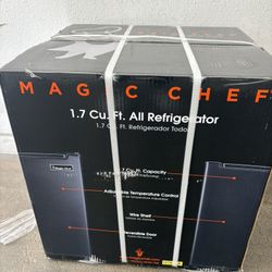 Magic Chef,  All Refrigerator, 1.7 Cu Ft, Black