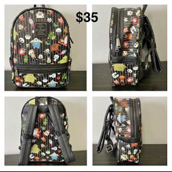 DISNEY Loungefly Nightmare Before Christmas CHIBI Mini Backpack (EUC)