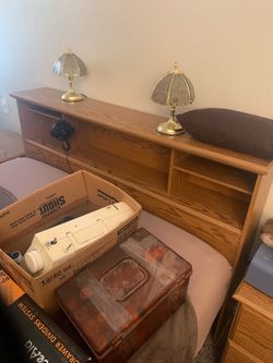 Queen headboard and nightstands
