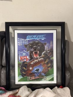 Caroline Panthers  Frame With Certificate Of Authenticity