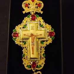 Brand New Gold Plated Stainless Steel Crucifix