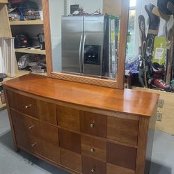 Dresser. Night Stand  Mirror And Armoire. Great Quality $295