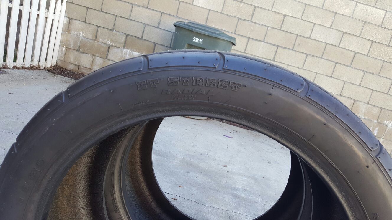 2 Mickey Thompson drag radial ET streets 305-35-20