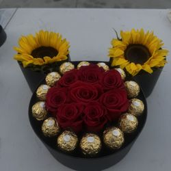 Mickey Mouse Valentines Flower Arrangement