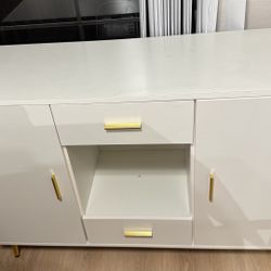 Buffet - White With Gold Accents 