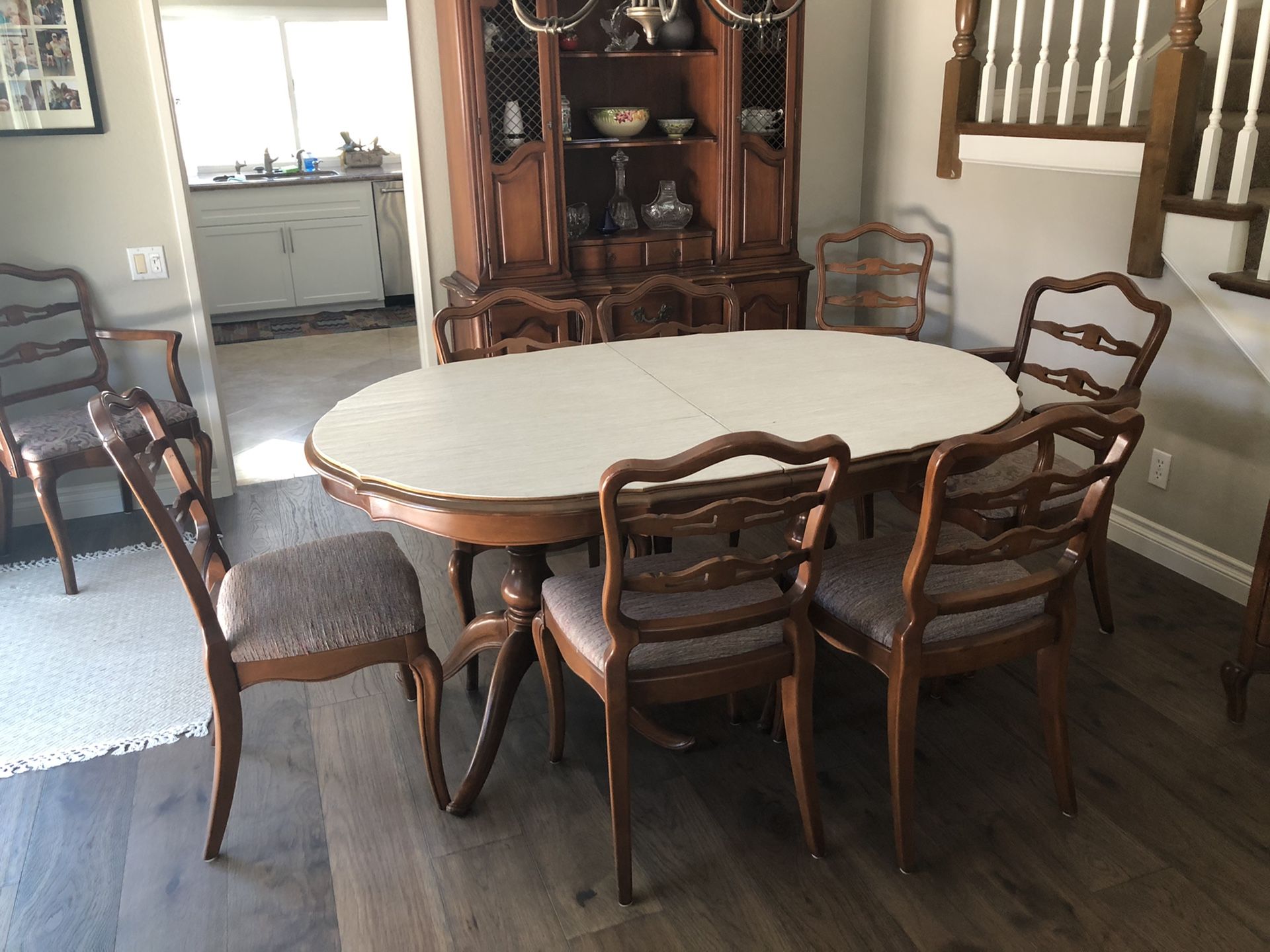 Dining table with 8 chairs