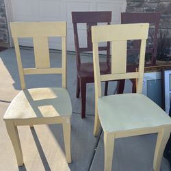 4 Wooden Chairs 