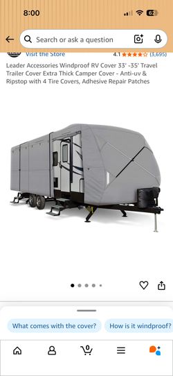 32-35' RV Trailer Cover