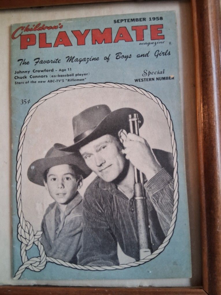 September 1958 "Children's Playmate Magazine. "