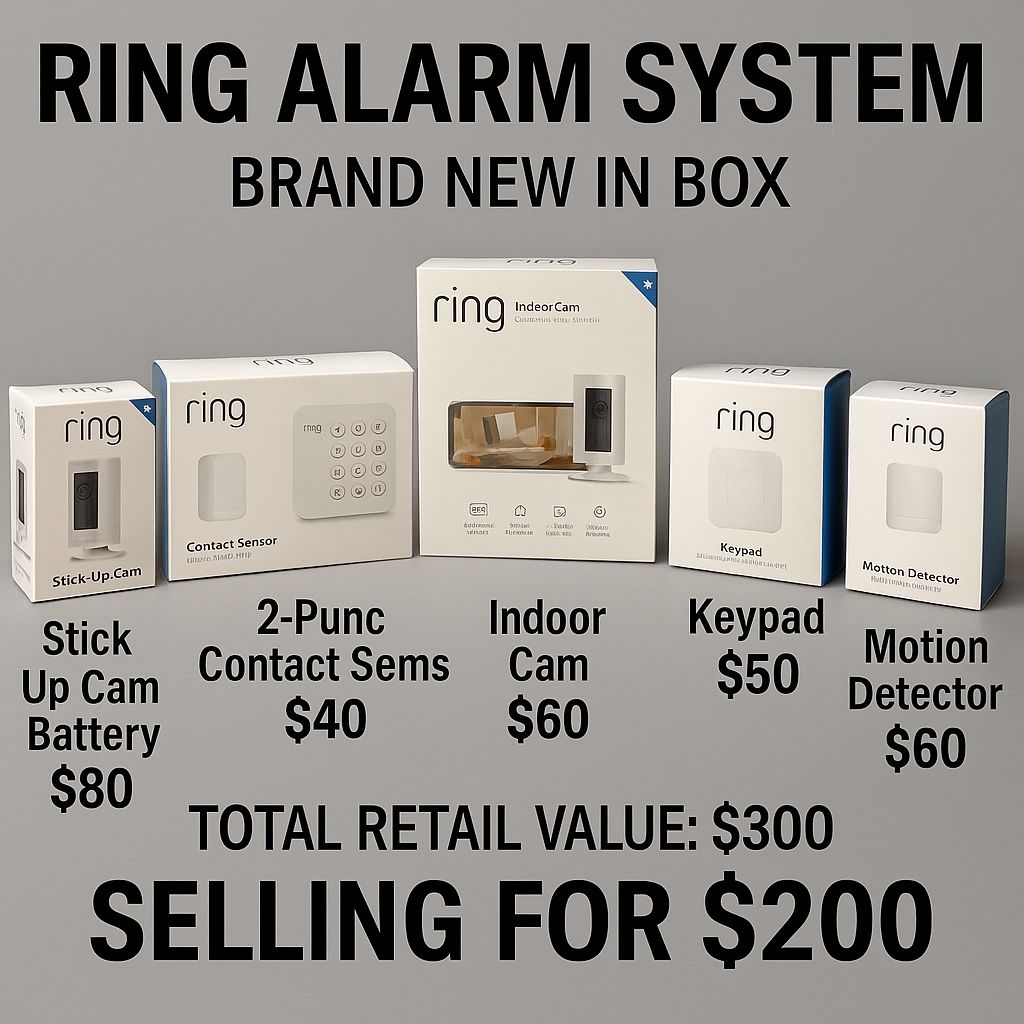 🛡️ Ring Alarm Security Bundle – Brand New in Box!