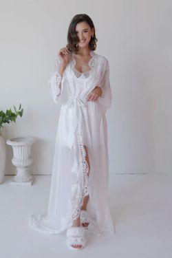 Getting ready outfit (robe and slip dress)