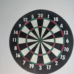 Dart Game Set with 3 Darts and Board Dart Board