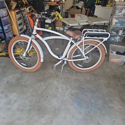 Priority Electric Beach Cruiser Bike Belt Drive Aluminum Frame 