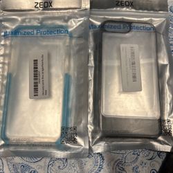 2 iPhone Plus Cases (blue) And (black) $5 Each