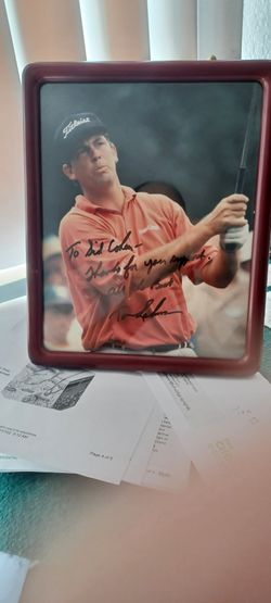 Signed Autograph Golf Photo
