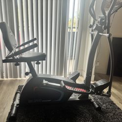 Body Champ Trio Trainer – 3-in-1 Elliptical, Recumbent & Upright Bike